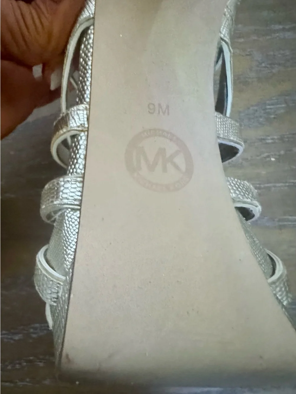 Michael Kors Strappy Metallic Gold High Heel Sandals for Women